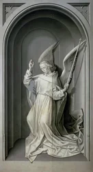 Bebudelsens engel, fra Portinari Triptych, ca. 1479
